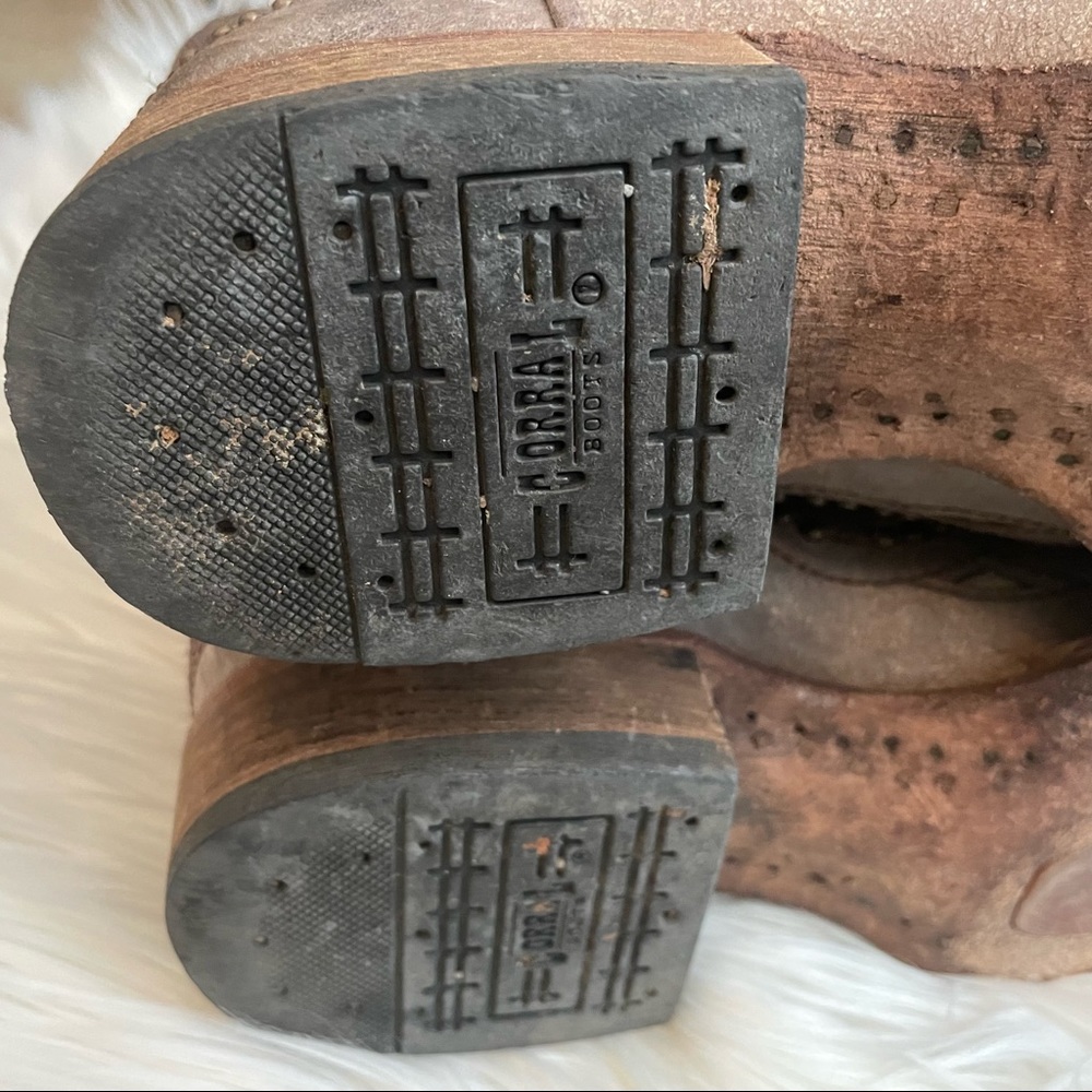 Corral Brown Leather Western Cutout & Stud Ankle Boots - Picture 5 of 6